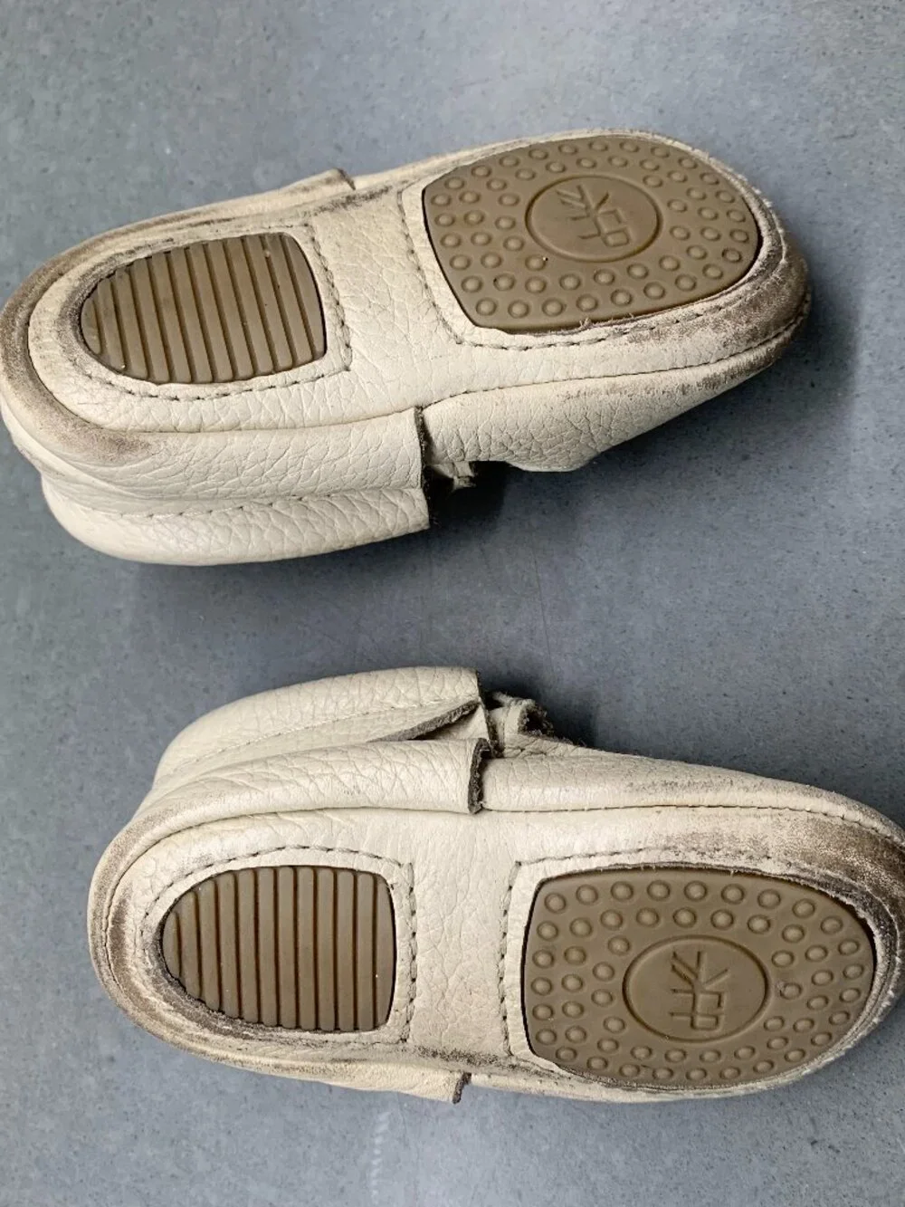 Freshly Picked Cream Leather Mary Jane Moccasins Size 3 Soft Sole Baby Shoes